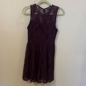 Express Purple Lace Dress